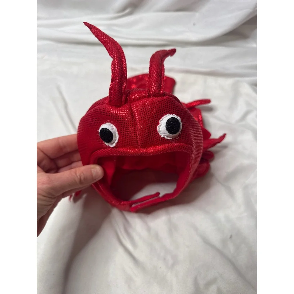 Red Lobster Pet Costume XS Metallic Shimmer Halloween Dog Cat 82958-0035
